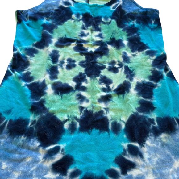 Womens Dress Size Small Tie Dye Handcrafted Hippie Artisan Sewn Festival Concert - Picture 3 of 6